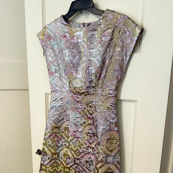 Cynthia Rowley metallic mod minidress - size 0 - Picture 1 of 7